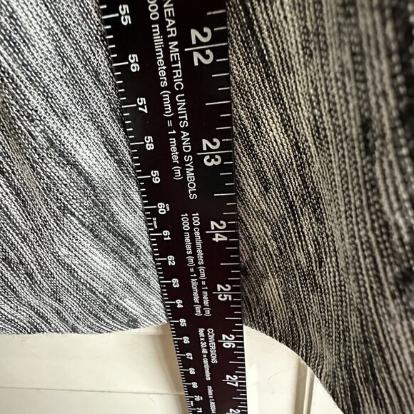 Bcbgmaxazria  Blouse Top Womens Marled Sleeveless Black Gray Faux Wrap Top Large - Picture 9 of 9